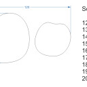 Zestaw dwóch luster organicznych SODALIT w ramie MDF (2szt)-#2