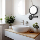 Lusterko kosmetyczne powiększające ZUMIK BLACK z podświetleniem LED-#1