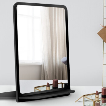 Lusterko kosmetyczne ZUZA czarne w ramie MDF 25x40