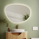 Lustro organiczne AGAT z podświetleniem LED + zegar cyfrowy z czujnikiem temperatury (wg załącznika) + ŻYWOTNOŚĆ TAŚMY LED LONG LIFE 70 000 GODZ-#1