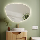 Lustro organiczne AGAT z podświetleniem LED + stacja pogody (lewy dolny róg) + ŻYWOTNOŚĆ TAŚMY LED LONG LIFE 70 000 GODZ-#1