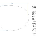 Lustro organiczne AGAT z podświetleniem LED + włącznik dotykowy (na środku na dole) + ŻYWOTNOŚĆ TAŚMY LED LONG LIFE 70 000 GODZ-#2