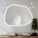 Lustro organiczne BAZALT z podświetleniem LED - głośnik bluetooth + ŻYWOTNOŚĆ TAŚMY LED LONG LIFE 70 000 GODZ-#1