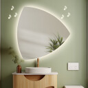Lustro trójkątne KARO z podświetleniem LED - głośnik bluetooth + ŻYWOTNOŚĆ TAŚMY LED LONG LIFE 70 000 GODZ-#1