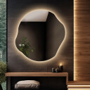 Lustro organiczne CYRKON z podświetleniem LED + zegar cyfrowy z czujnikiem temperatury (wg załącznika) + ŻYWOTNOŚĆ TAŚMY LED LONG LIFE 70 000 GODZ-#1