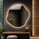 Lustro organiczne CYRKON z podświetleniem LED + stacja pogody (lewy dolny róg) + ŻYWOTNOŚĆ TAŚMY LED LONG LIFE 70 000 GODZ-#1