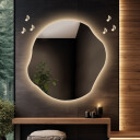 Lustro organiczne CYRKON z podświetleniem LED - głośnik bluetooth + ŻYWOTNOŚĆ TAŚMY LED LONG LIFE 70 000 GODZ-#1