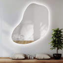 Lustro organiczne KWARC z podświetleniem LED + stacja pogody (lewy dolny róg)  + ŻYWOTNOŚĆ TAŚMY LED LONG LIFE 70 000 GODZ-#1