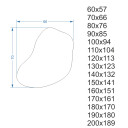 Lustro organiczne KWARC z podświetleniem LED + włącznik sensoryczny na środku na dole + ŻYWOTNOŚĆ TAŚMY LED LONG LIFE 70 000 GODZ-#2