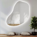 Lustro organiczne KWARC z podświetleniem LED + zegar cyfrowy z czujnikiem temperatury (wg załącznika) + ŻYWOTNOŚĆ TAŚMY LED LONG LIFE 70 000 GODZ-#0