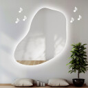 Lustro organiczne KWARC z podświetleniem LED - głośnik bluetooth + ŻYWOTNOŚĆ TAŚMY LED LONG LIFE 70 000 GODZ-#1