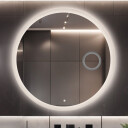 Lustro CAPELLA piaskowane z podświetleniem LED + lusterko ZOOM (fi 14)(wg załącznika) + włącznik dotykowy (na środku na dole) + ŻYWOTNOŚĆ TAŚMY LED LONG LIFE 70 000 GODZ-#1