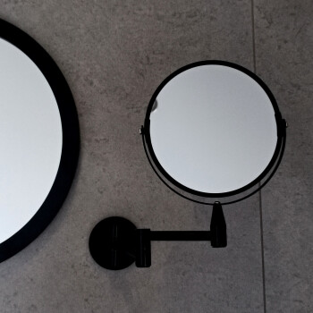 Lusterko kosmetyczne czarne powiększające DARK ZOOM fi 16