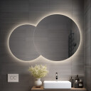 Zestaw szlifowanych luster UNIVERSE CUT z podświetleniem LED I (2szt)-#1