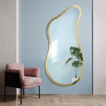 Lustro organiczne ANGELIT II SHINE srebrno postarzane SILVER 61x140