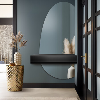 Lustro organiczne TURMALIN W DWÓCH CZĘŚCIACH 64x140