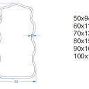 Lustro organiczne NEXUS Blobs Mirrors w ramie MDF-#2