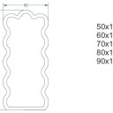 Lustro organiczne WAVE Blobs Mirrors w ramie MDF-#2