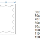 Lustro organiczne PRISM Blobs Mirrors w ramie MDF-#2