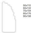 Lustro organiczne FLUX Blobs Mirrors w ramie MDF-#2
