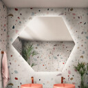 Lustro o geometrycznym kształcie GEOME z podświetleniem LED-#1