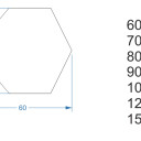 Lustro o geometrycznym kształcie GEOME w ramie MDF z podświetleniem LED-#2