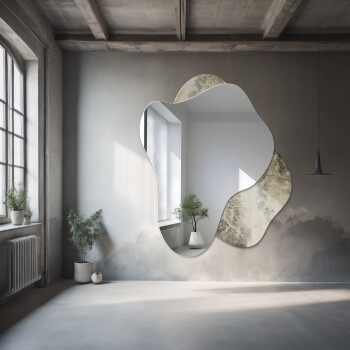 Lustro SPINEL srebrno postarzane SILVER 50x60