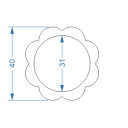 Lustro dekoracyjne KWIATUSZEK w ramie MDF-#2