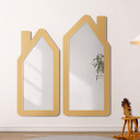 Lustro dekoracyjne DOMKI w ramie MDF-#1