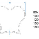 Lustro dekoracyjne OCTOPUS w ramie MDF-#2