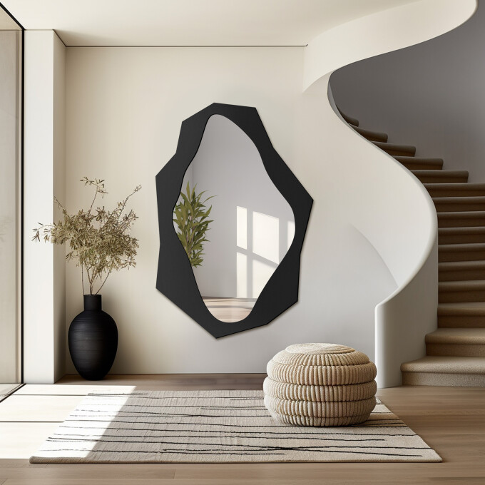 Lustro organiczne MINORE w ramie MDF-#0