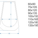 Lustro organiczne ANDANTE w ramie MDF-#2