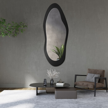 Lustro organiczne PRESTO białe w ramie MDF 40x100