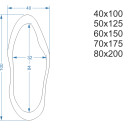 Lustro organiczne PRESTO w ramie MDF-#2
