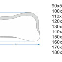 Lustro organiczne METRUM srebrne postarzana tafla MORENA-#2