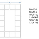 Lustro ze szprosami ISMENA 1503 w ramie-#1