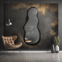 Lustro organiczne RISOL w ramie MDF-#1